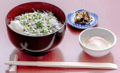 しらす丼（盛り付け例）