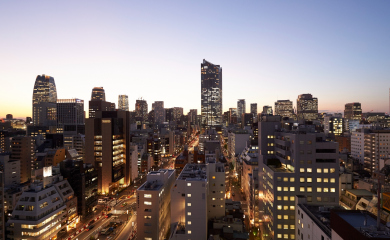 高層階からの夕景　虎ノ門方面