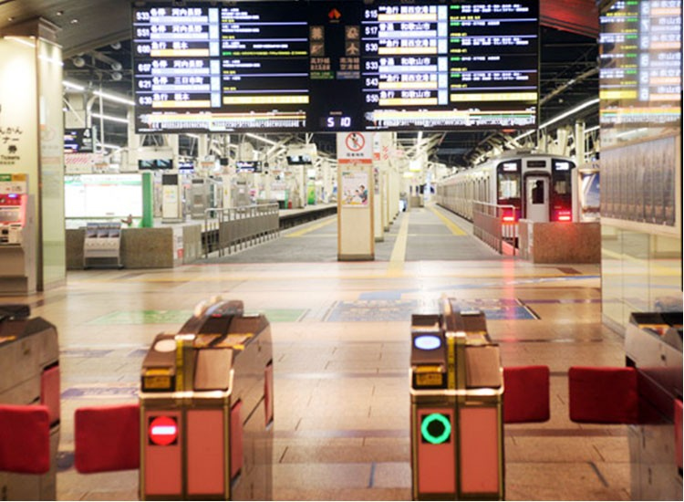 南海なんば駅　北改札口です。